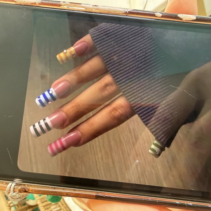 The design she asked for, on her phone